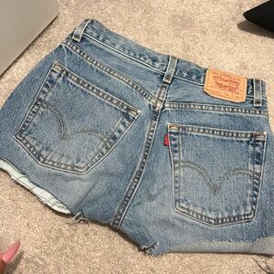Levi's Classic Light Blue Jean Shorts